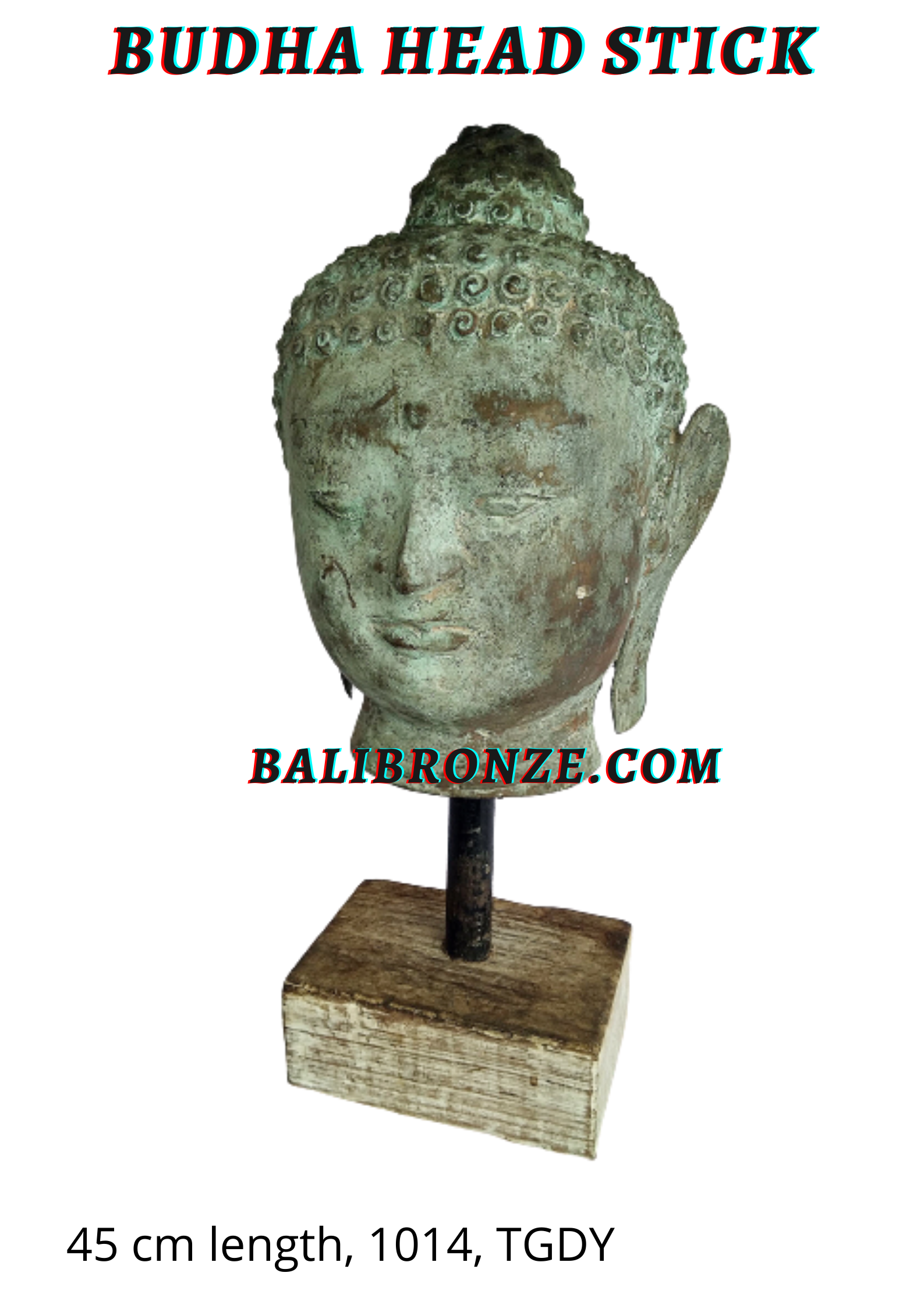 1014 Kepala Budha Stick 45cm TGDY