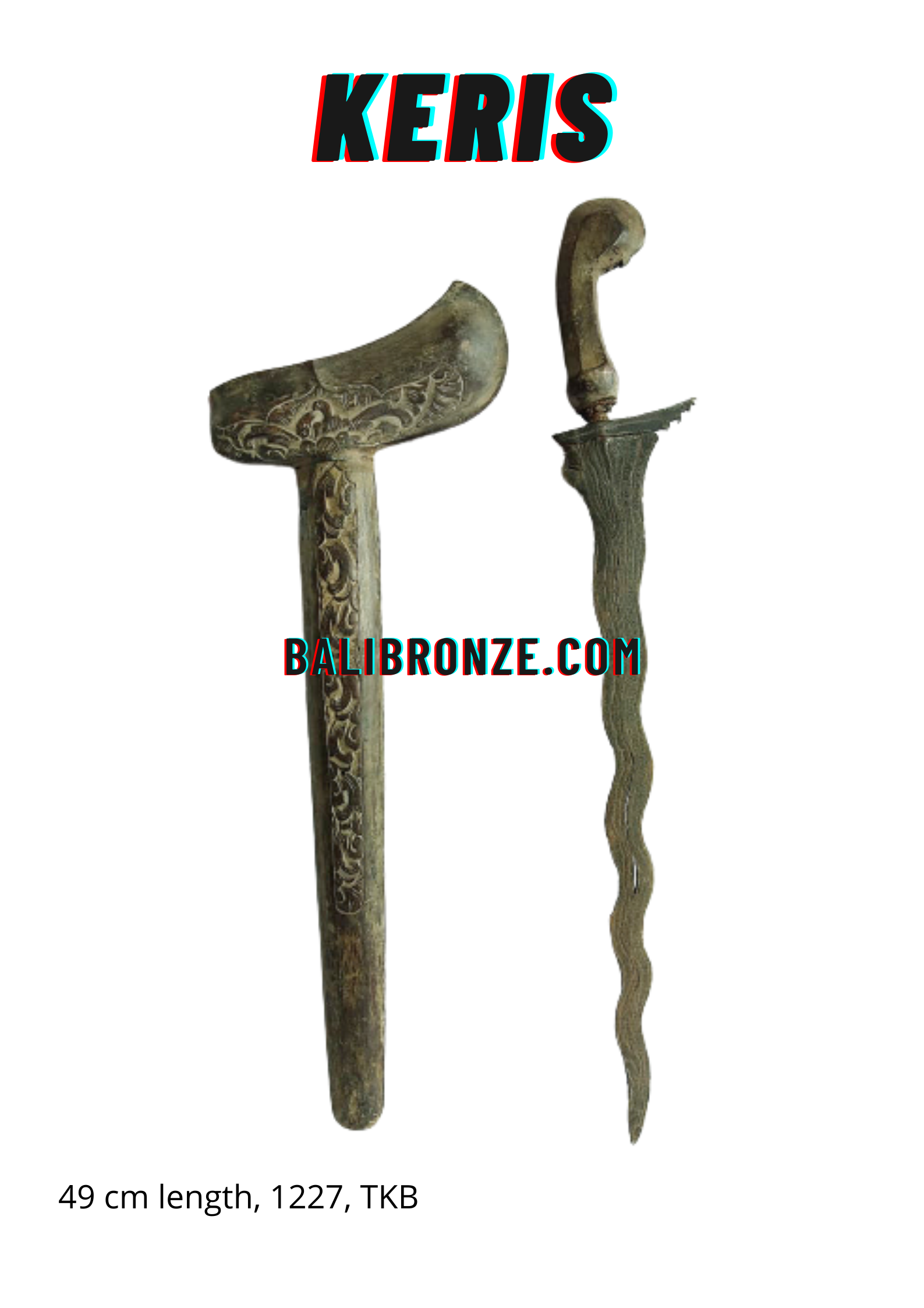 1227 Keris 49 cm TKB