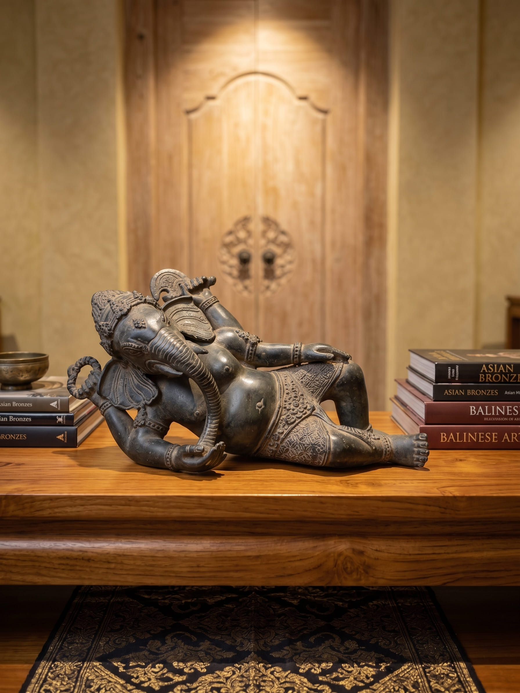 1175 Leaning Ganesha 30 cm TGW